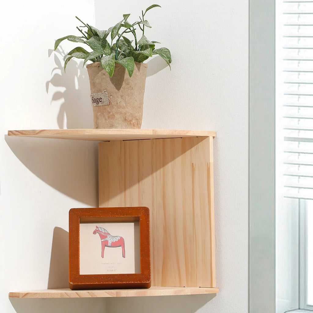 Decorative Wooden Corner Shelf