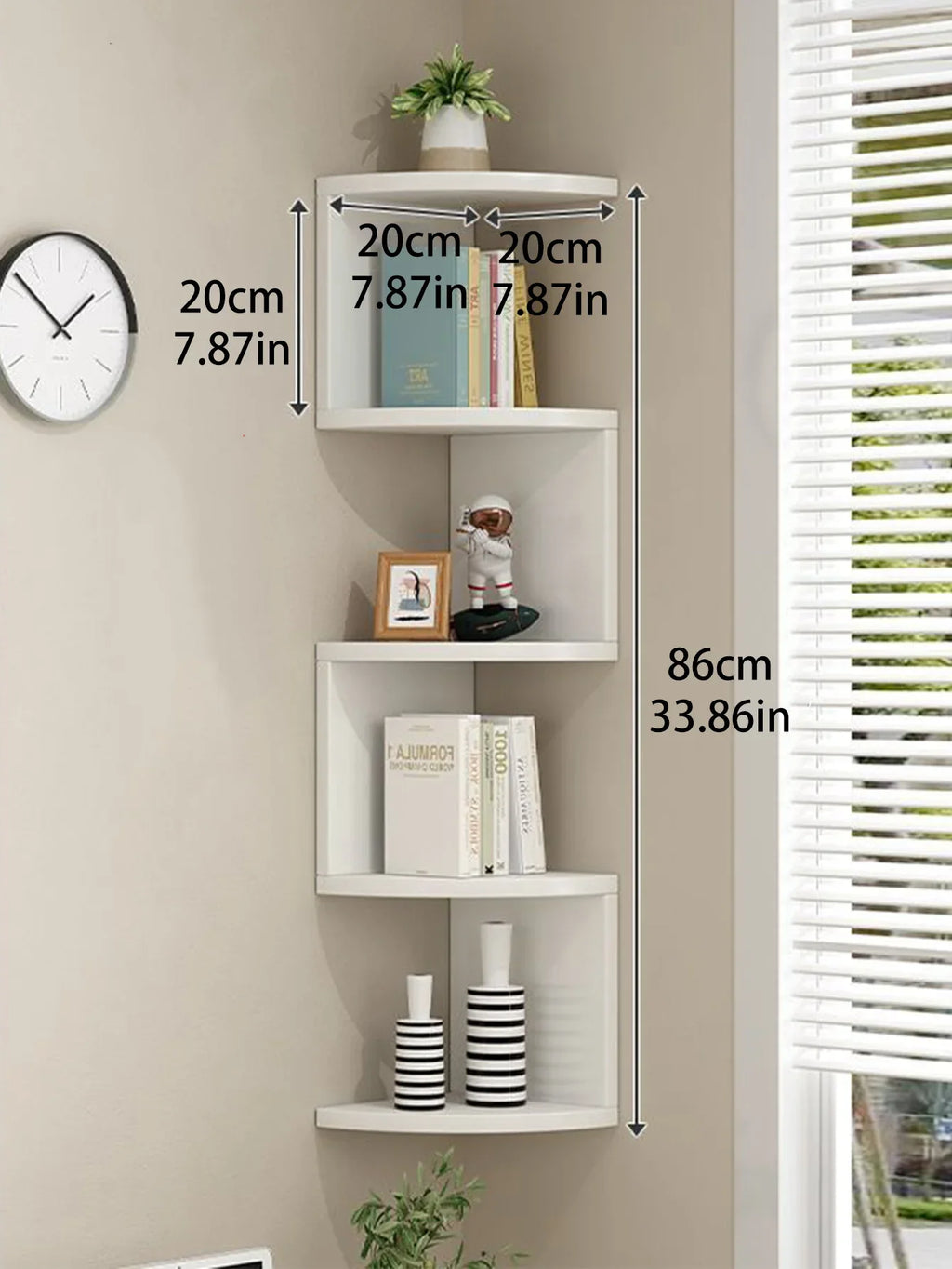 Decorative Wooden Corner Shelf