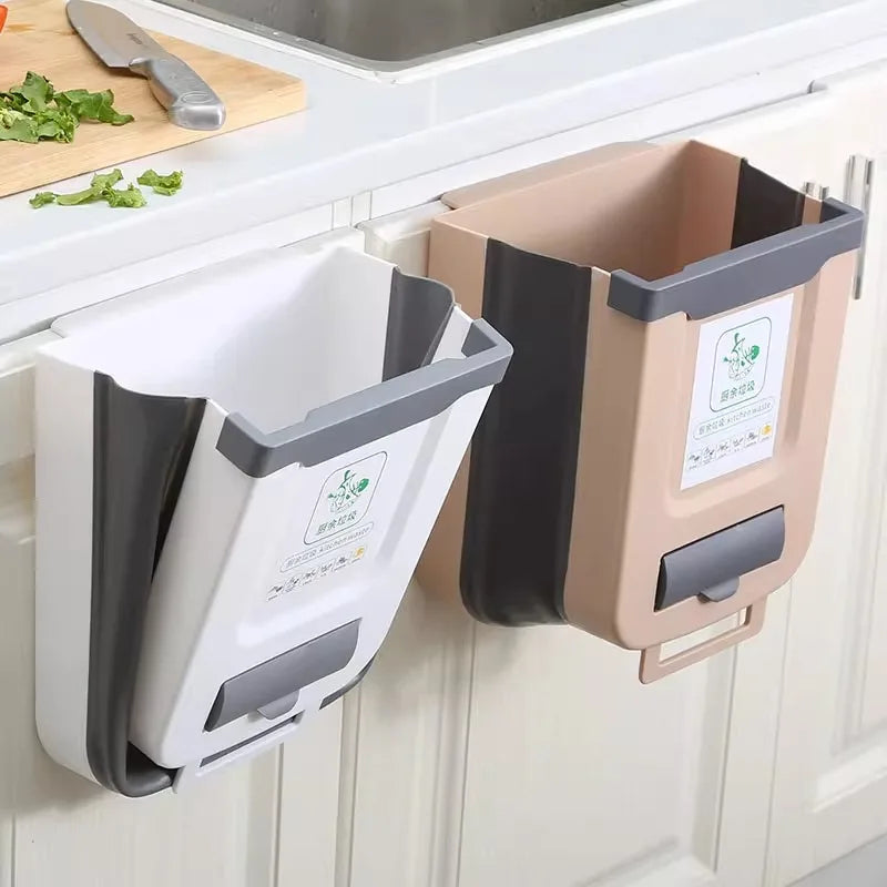 Folding Kitchen Trash Can
