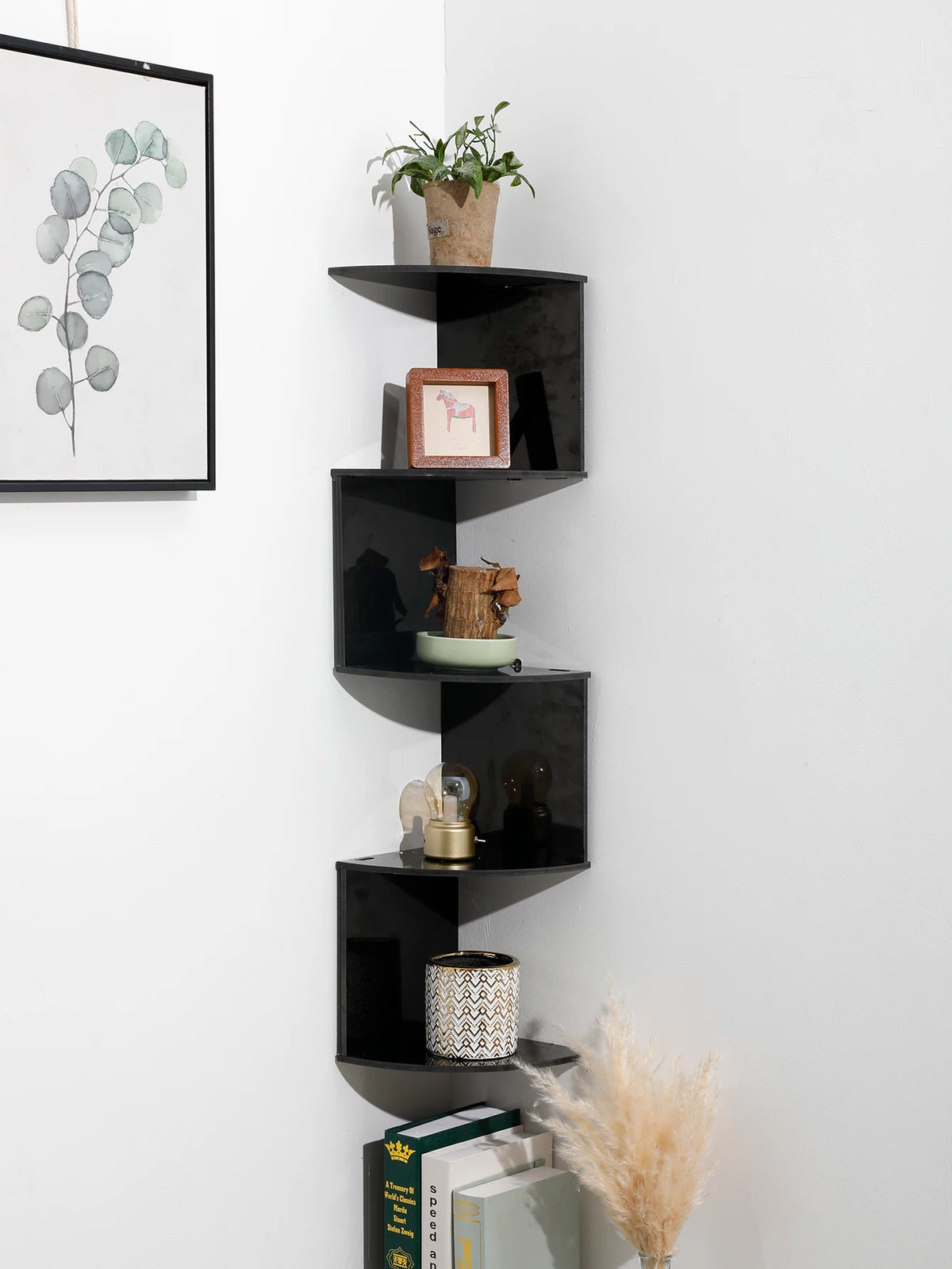 Decorative Wooden Corner Shelf