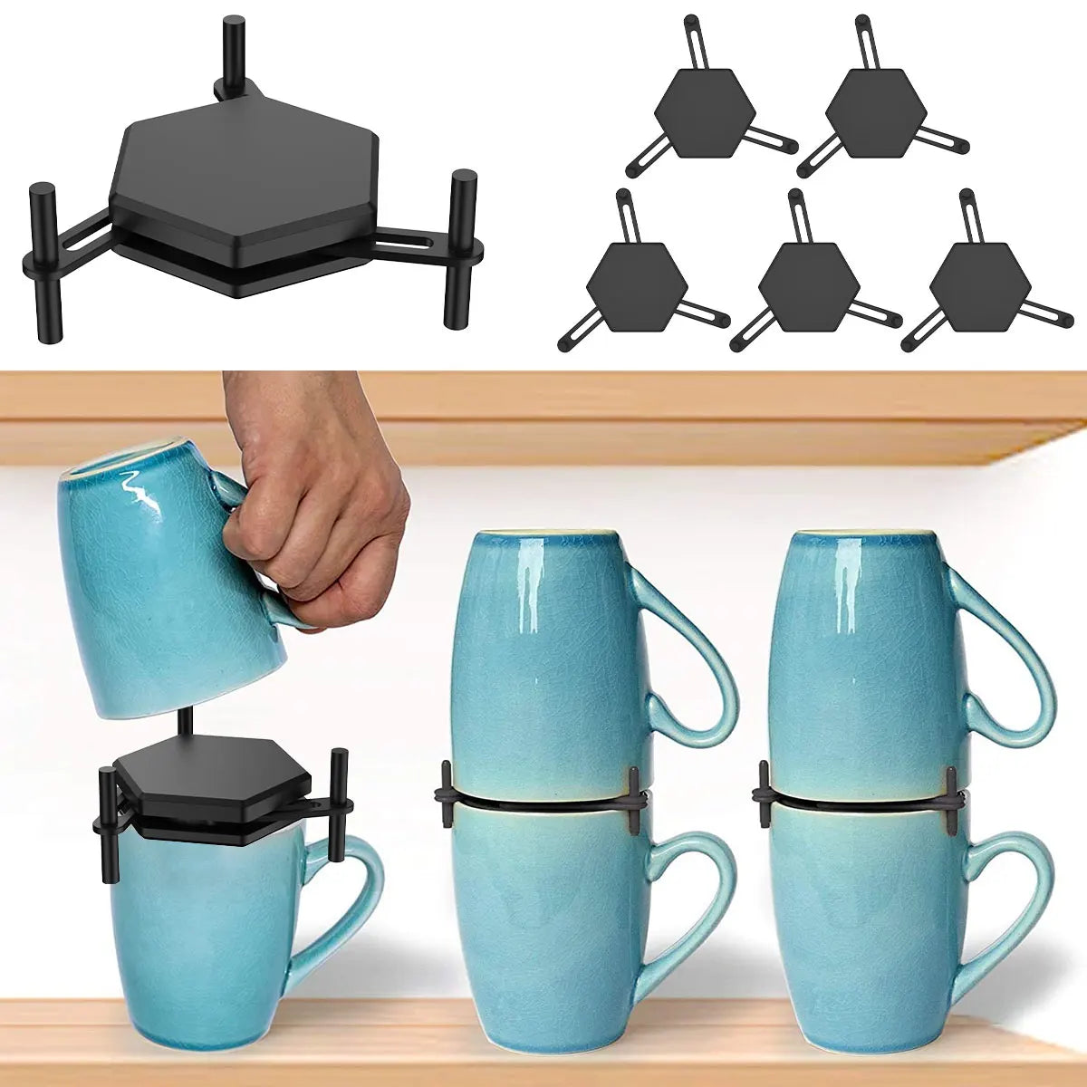 Stackable Coffee Mug Organizer