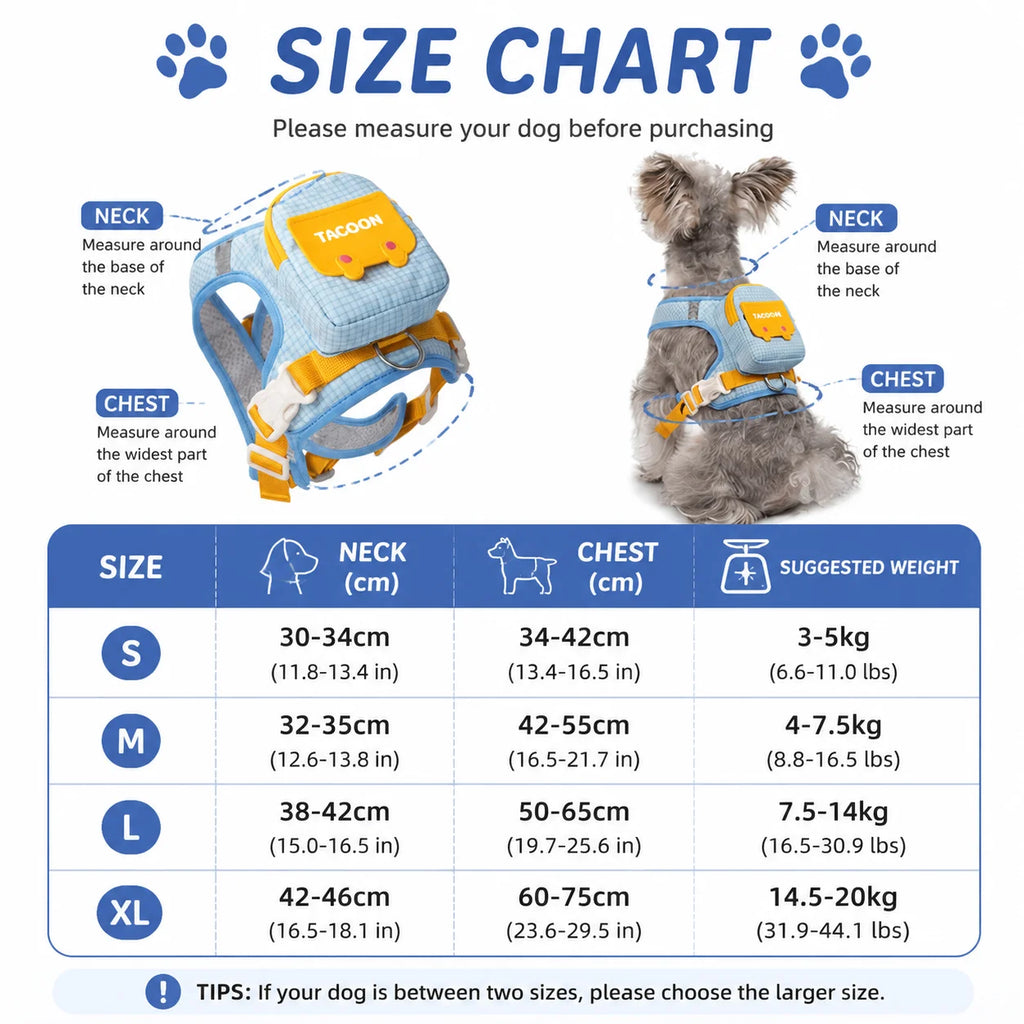 Adjustable Reflective Pet Harness with Leash