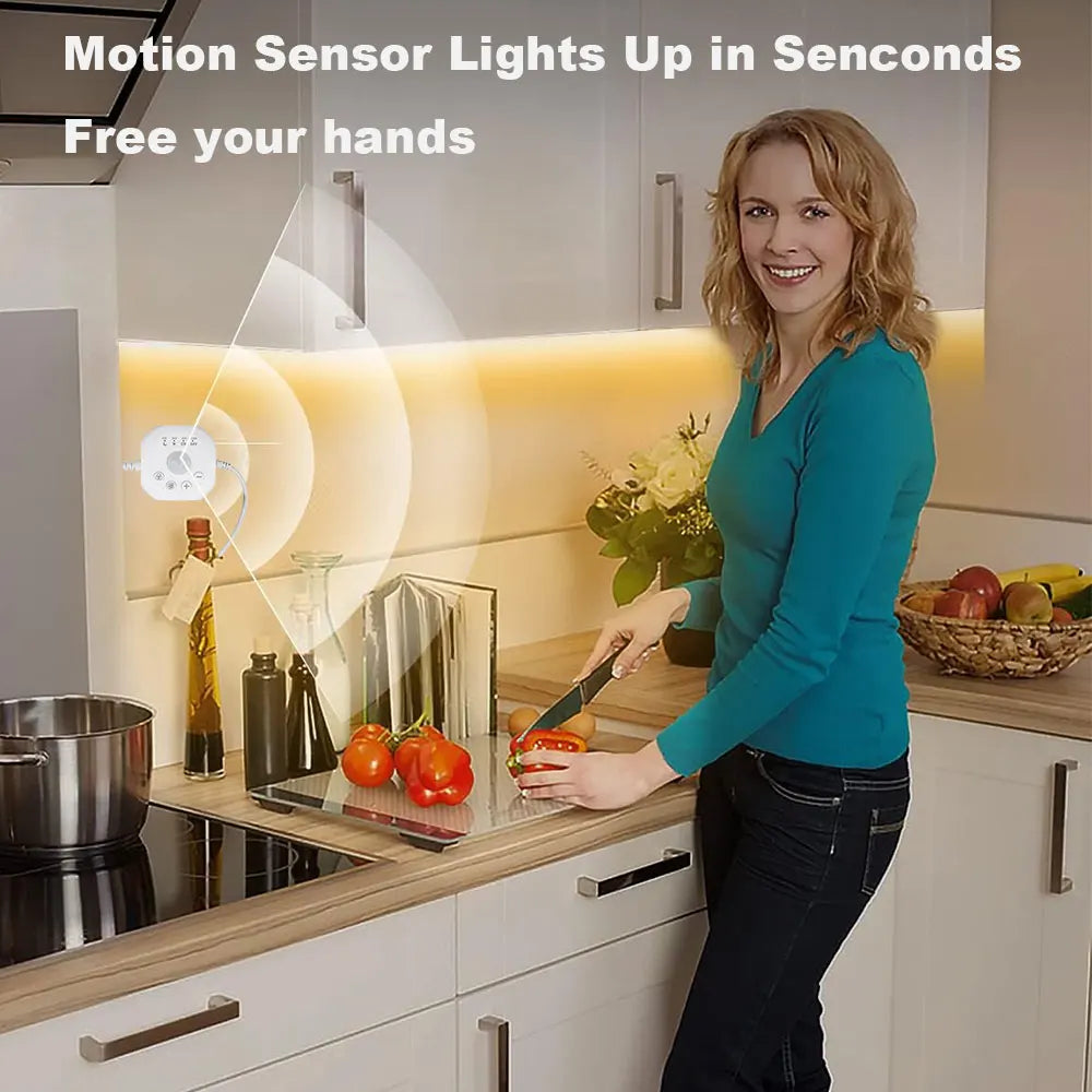 Tira de luz LED con sensor de movimiento