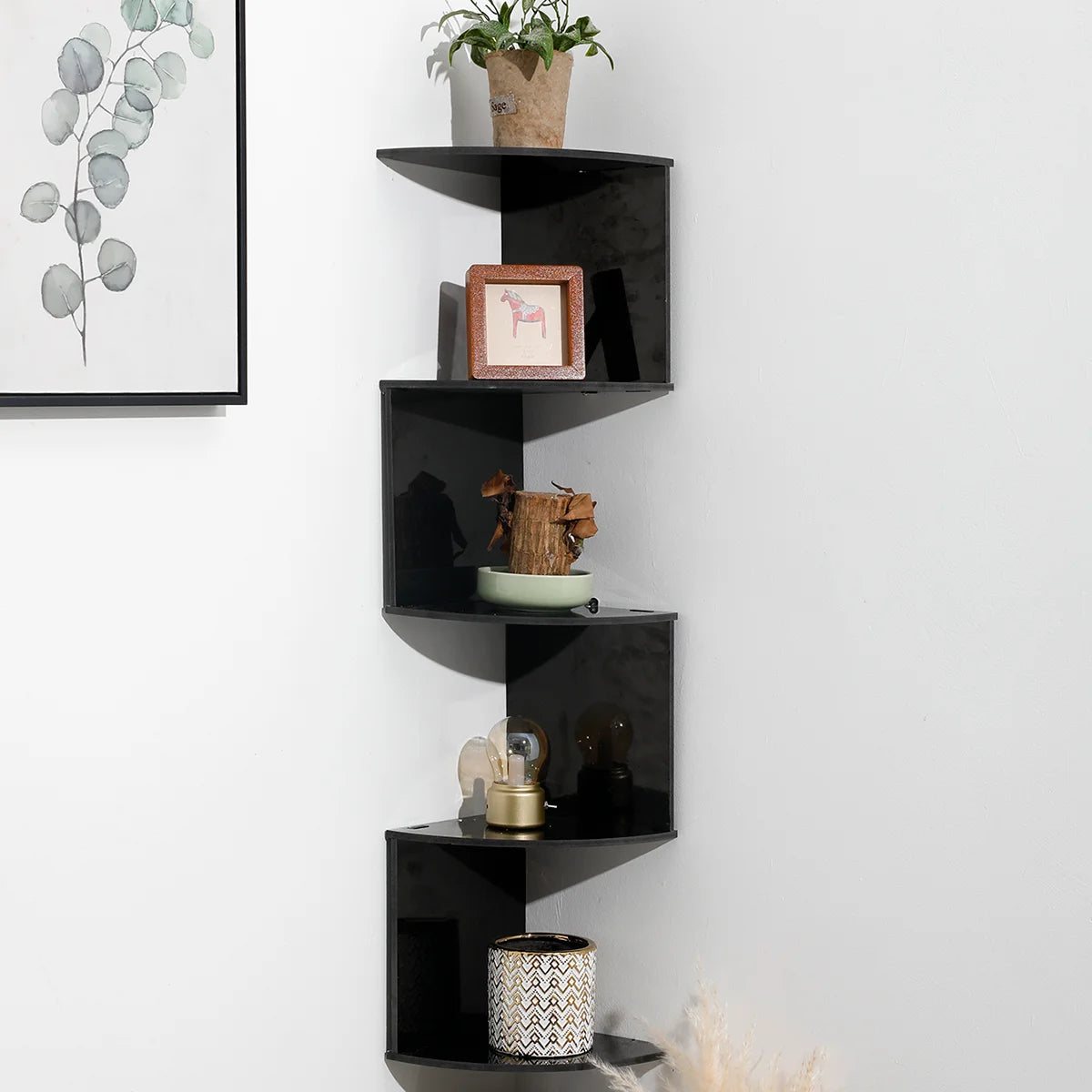 Decorative Wooden Corner Shelf