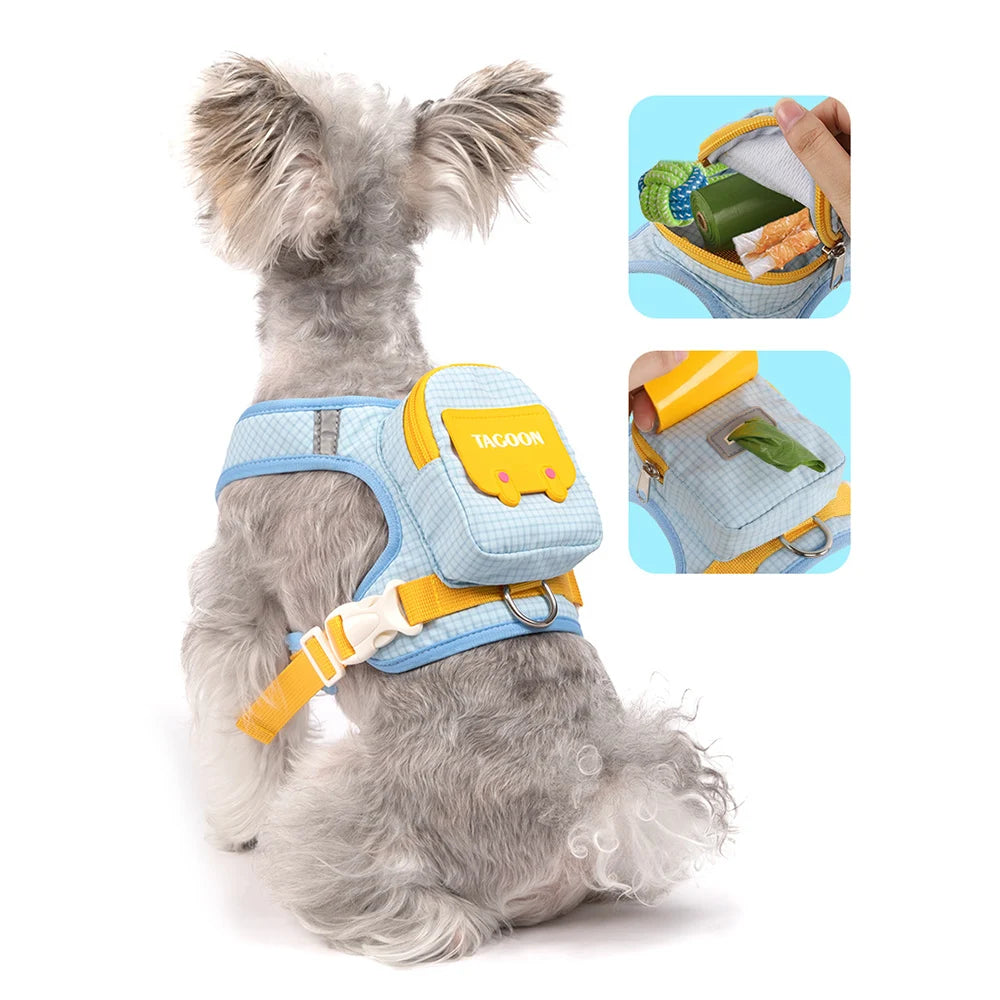 Adjustable Reflective Pet Harness with Leash