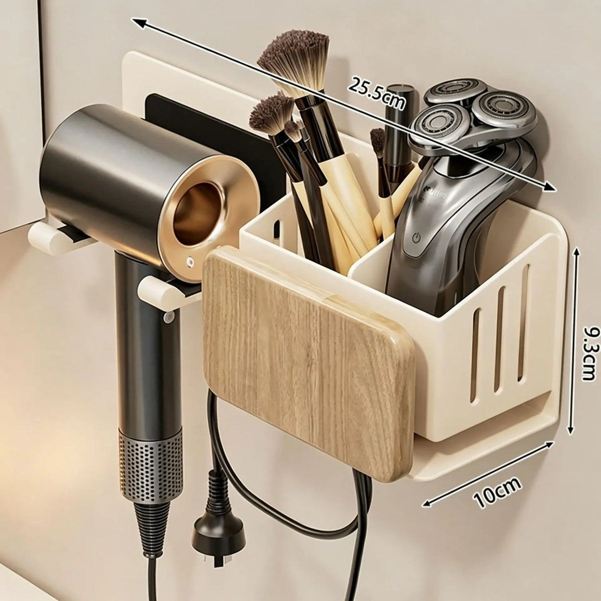 Wall-Mounted Hair Dryer Holder