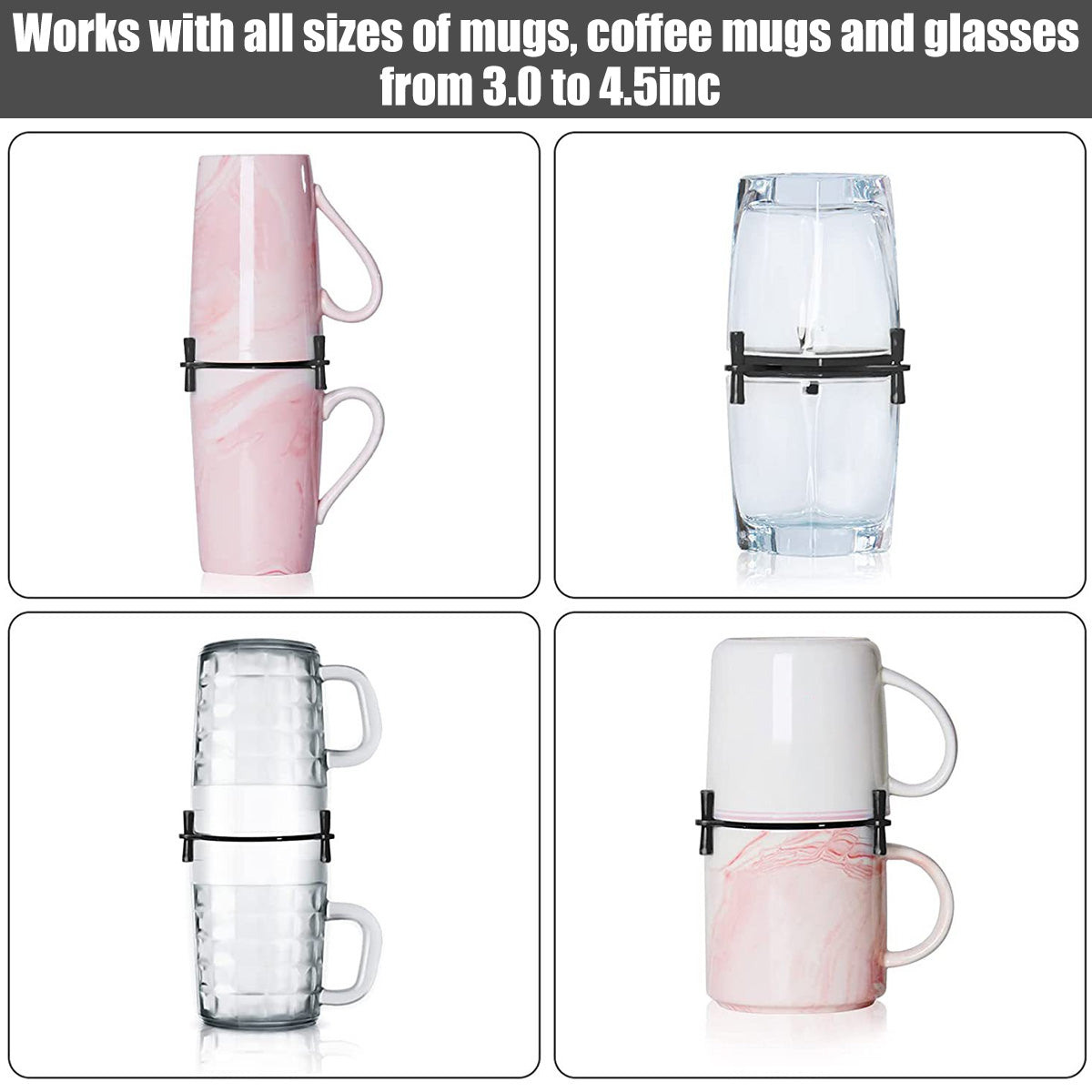 Stackable Coffee Mug Organizer