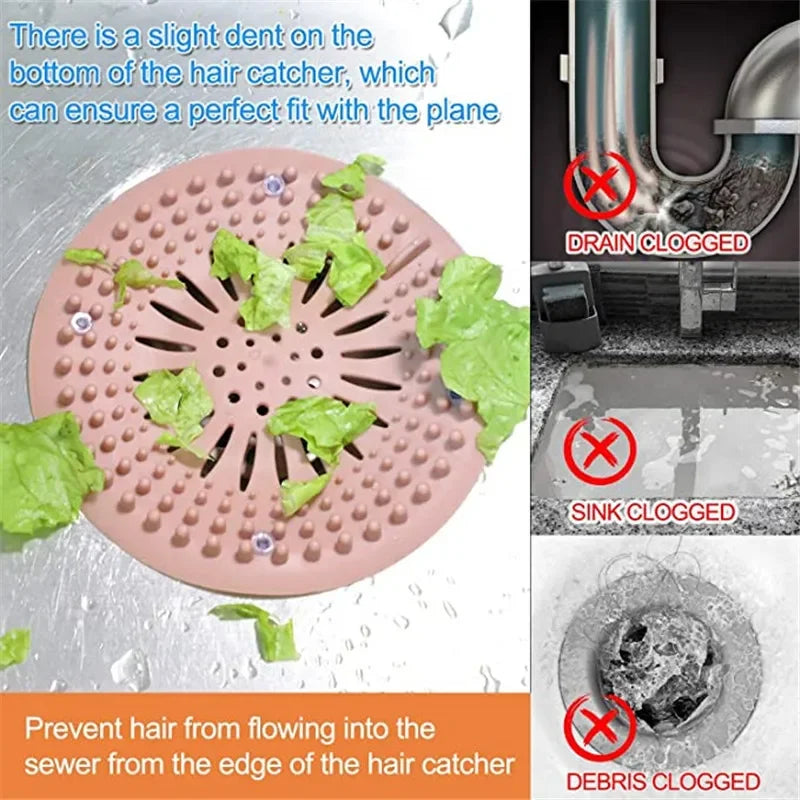 2-Pack Silicone Drain Strainers