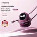 New Torras 60W Fast Charger with USB-C Cable, AVS Certification, and Digital Display, Compatible with iPhone 18 Pro Max, iPhone 17, iPhone 16, and iPhone 15.