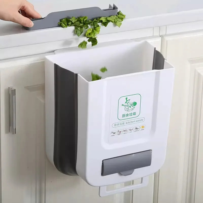 Folding Kitchen Trash Can